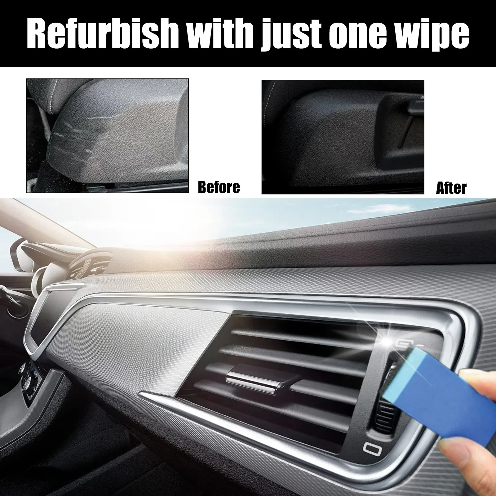 Car Restorer Cream 30ML Plastics Parts Crystal Coating Plastics Trim Restorer Cars Maintenance Agent Car Plastics Restorer Agent 3