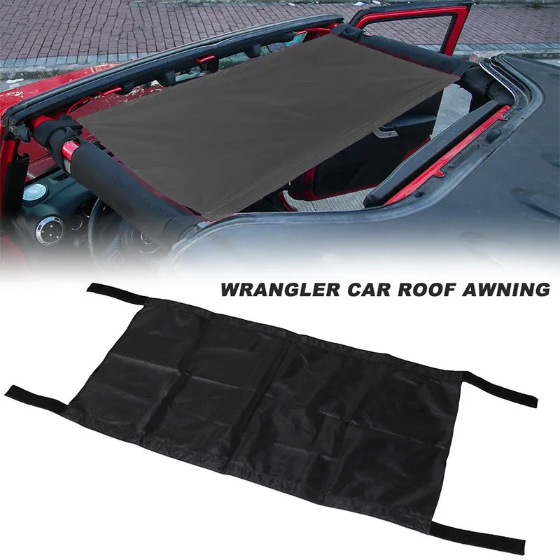 Car Roof Sunshade Bikini Top Sun Shade for Jeep Wrangler Unlimited Accessories 1987-2020 YJ, TJ, LJ, JK, JKU, JL, JLU, for Jeep