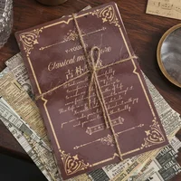 30 Sheets/pack Retro Classical Letters Maps Roses Literary Scrapbook Junk Journal Decorative Decoupage Paper Collages 2