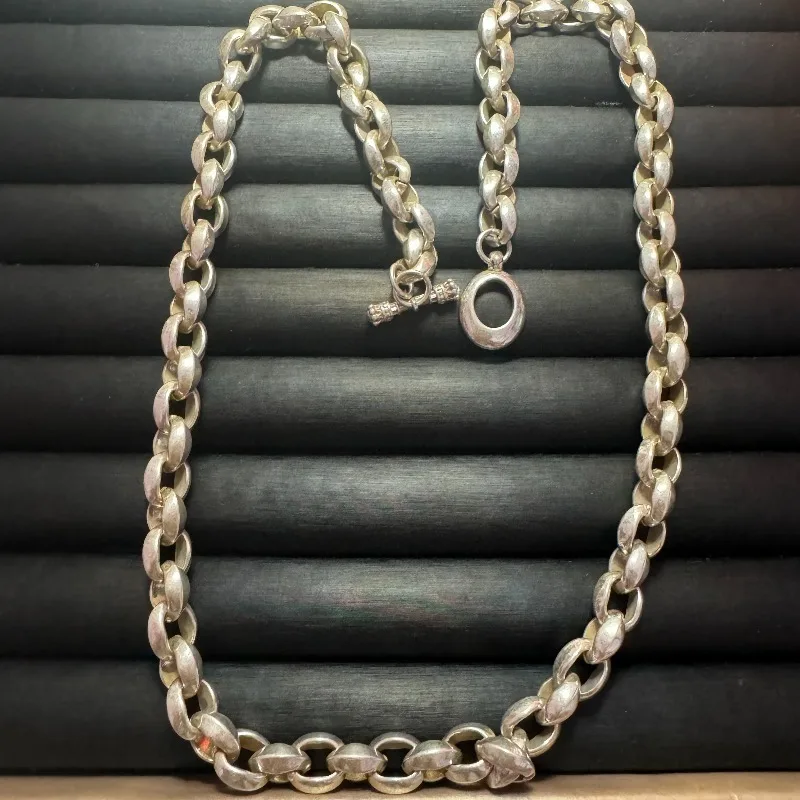 2026 Neue S925 Silber Herrenkette, Kühnes Geometrisches Design, Hochwertiges Textur-Design, Trendiger Retro-Modeschmuck für Männer