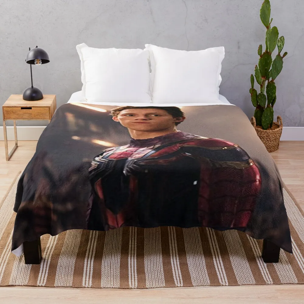 

Tom holland new costume Throw Blanket Hairy Soft Winter beds Plaid Blankets