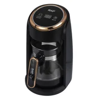 Cafetière transfrontalière en dinde, petite bouilloire à eau chaude résistante aux hautes températures, cafetière, machine à thé en verre, chauffe-lait 3