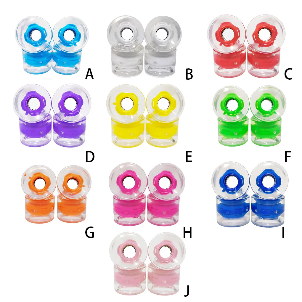 

4 Pieces Skate Wheels Professional Inline Roller Wheel Skateboard Fitting