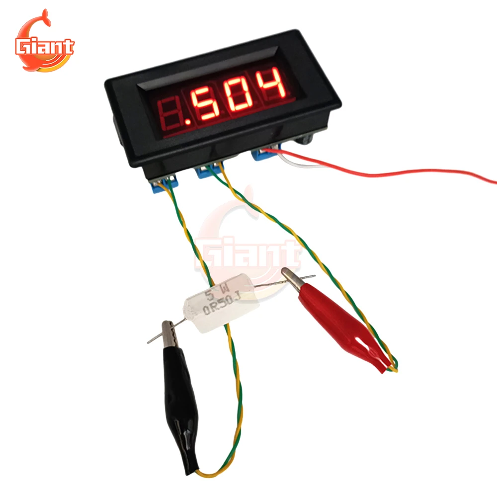 DC5V Digital Low Resistance Tester Voltmeter DIY Resistance Meter Voltage Tester Module Electronic Production Exercise Kit voltage tester resistance tester