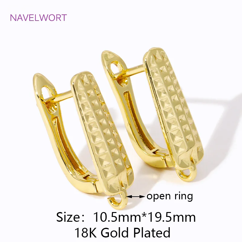 Shvenzy-Ohrringhaken aus 18 Karat vergoldetem Messing, Befestigungselemente für Ohrringe, Zubehör zur Schmuckherstellung, DIY-Ohrringherstellungszubehör – Detail 19