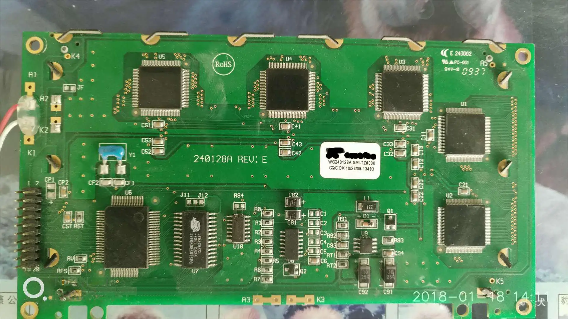 Compatible With WG240128A-SMI-TZ 240128A REV:E LCD Screen