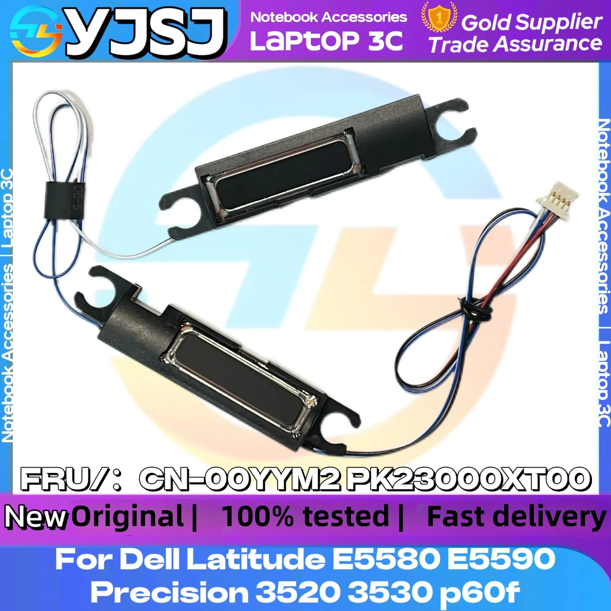 NEW Original Laptop Speakers For Dell Latitude E5580 E5590 Precision 3520 3530 P60F Built In Speaker 00YYM2 PK23000XT00