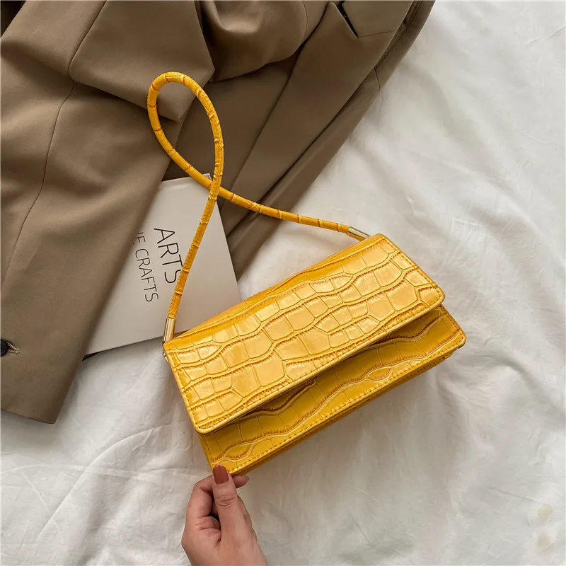 Fashion Mini Flap Bag & Purses - Croc Embossed - JW PEI