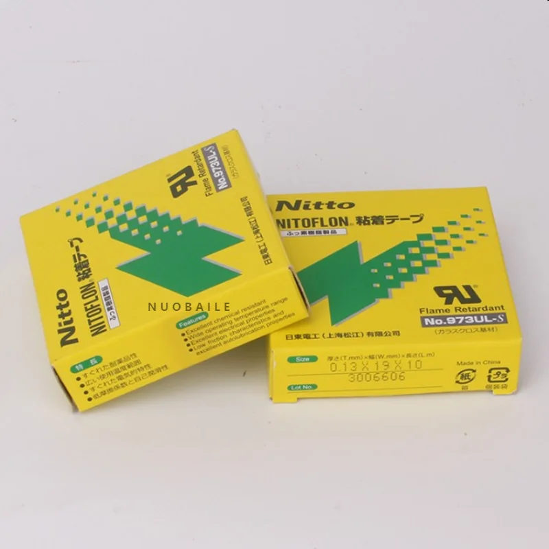 

10pcs Japan NITTO DENKO Tape High temperature resistant adhesive NITOFLON Waterproof Electrical tape 973UL-S