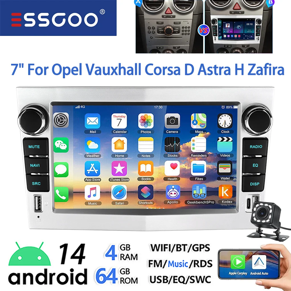 DAB Carplay Android 15 Autoradio GPS Navi WIFI BT Für Opel DAB Carplay Android 15 Autoradio GPS Navi WIFI BT Für Opel