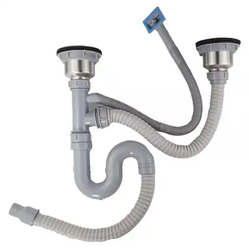 Stainless Steel Kitchen Sink Faucet Downpipe Single Sink Double Drain Board Mop Holder Chinese Style Household Hardware