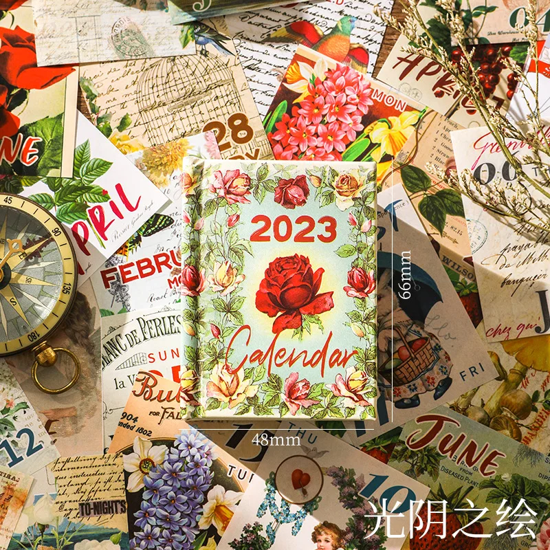 Mini Calendar 2023 Scrapbooking | Calendar 2023 365 Days | Gift Calendar  Cards - 2023 - Aliexpress