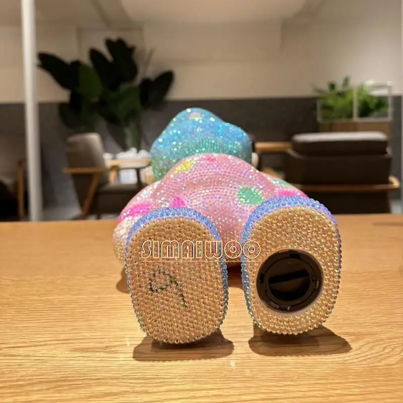 Kristall Freund Bob Figur Münzfach DIY Strass Puppe Handgemachte Mosaik Kreuz Stich Hause Ornamente Geburtstag Geschenke – Detail 5