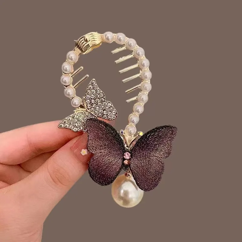 Damen-Haarspange mit Quasten und Strasssteinen, exquisiter Glitzer-Maruko-Stirnband, Haarspange, 2025, Valentinstagsgeschenk für Freundin, Ehefrau – Detail 31
