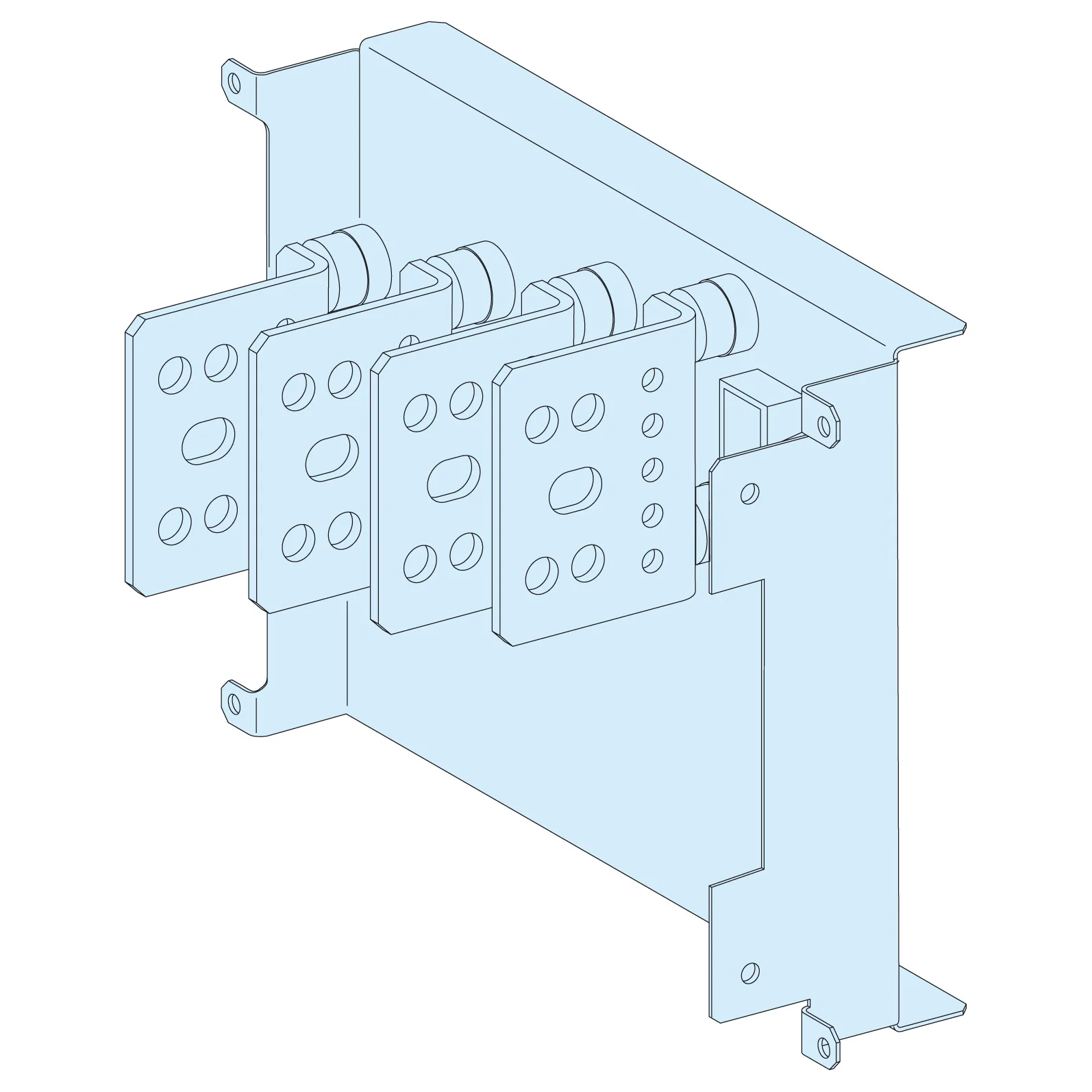 Schneider Electric Merlin Gerin Prisma 04460 Universal Connection Transfer In Duct 630A 4P