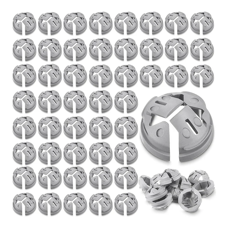 

1/2 In. Non Metallic Button Push-In Bulk Connector Gray NM Cable Connector Electrical Conduit Fittings Fits For 1/2 Inch Durable