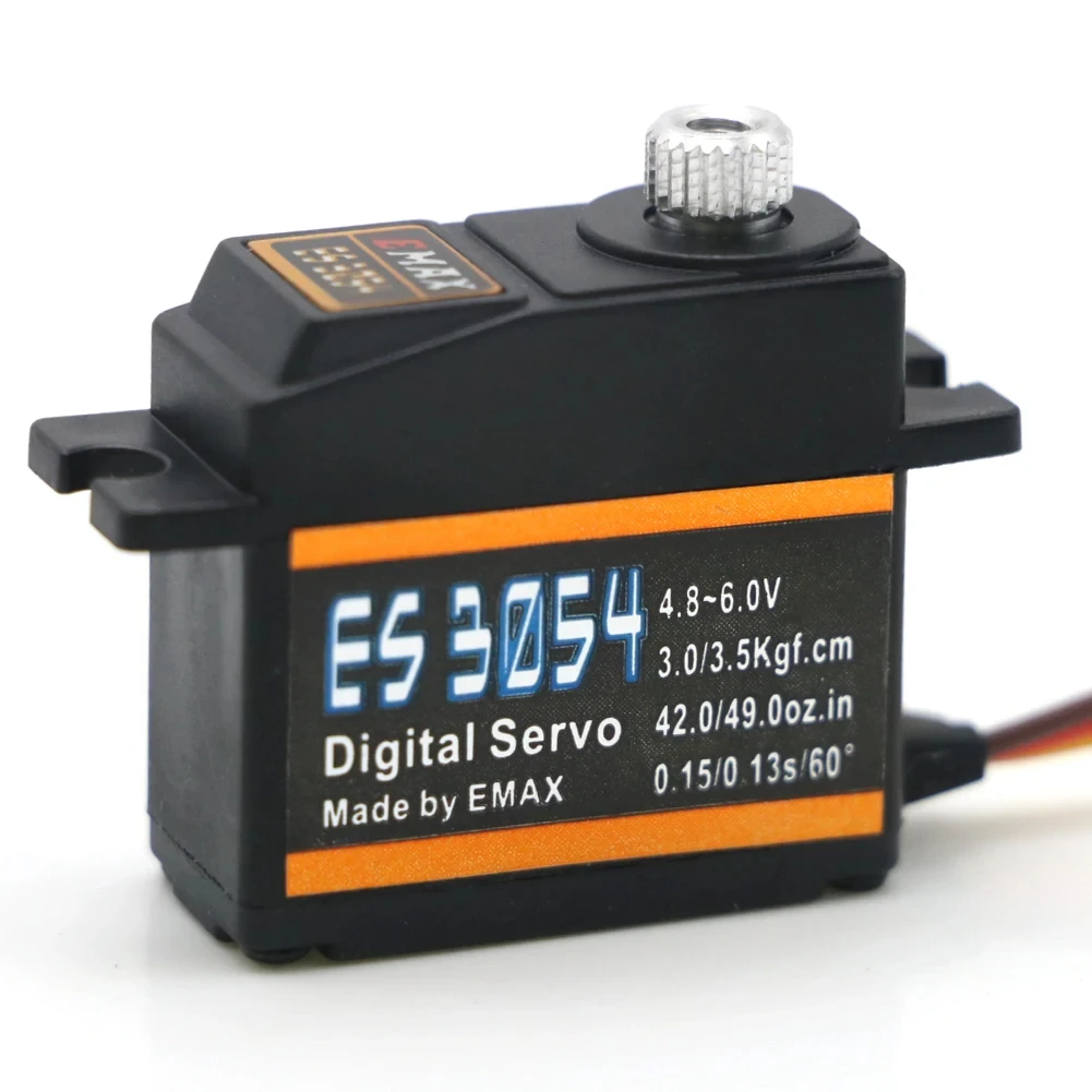 

Emax ES3054 4.8V - 6.0V 17g 3.5kg 0.13sec 23T Metal Gear Digital Servo For RC Airplane ES3154 Upgrade