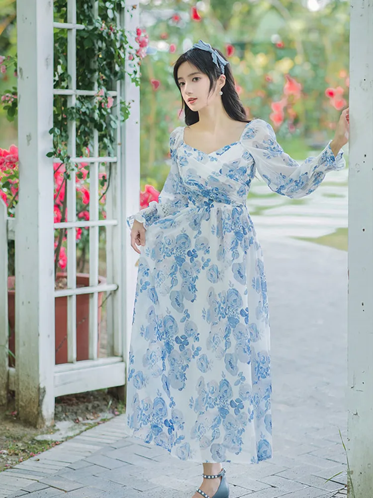 ハーリップトゥ French Bouquet Puff Sleeve Dress ハーリップトゥ French Bouquet Puff Sleeve Dress French