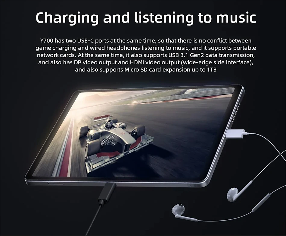 Original Lenovo LEGION Y700 2023 Snapdragon 8+ Octa Core 256GB