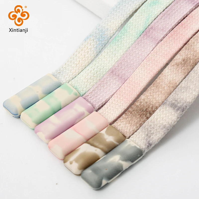 1cm wide Flat Braided Rope Twisted Cord Tie Dye Sweatpants Hoodie Drawstring Rope Replacement DIY Sewing Accessories 1pcs 135cm