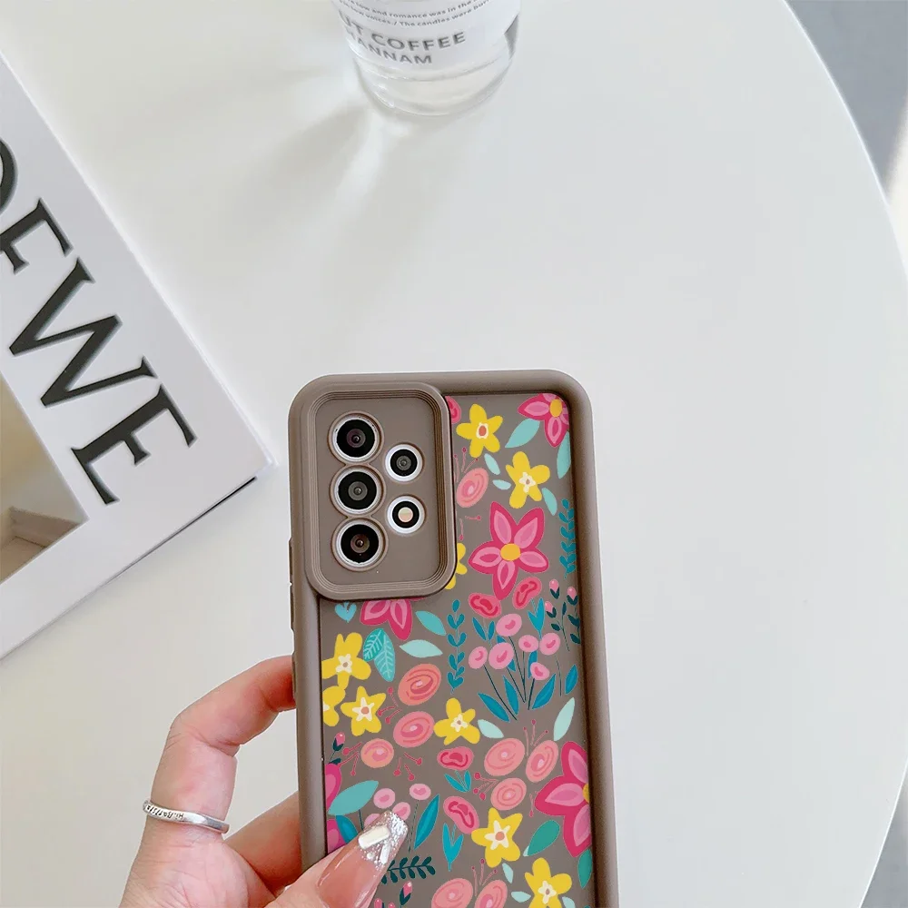Floral Silicone Cellphone Case - Stylish Protective Cover