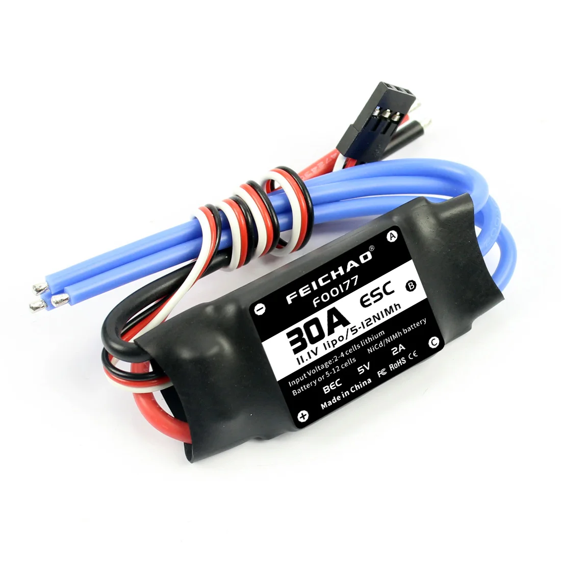 FEICHAO 30A Brushless ESC Speed Controller For DIY FPV RC Quadcopter Hexacopter Multi-Rotor Aircraft Trex 450 Helicopter + FS