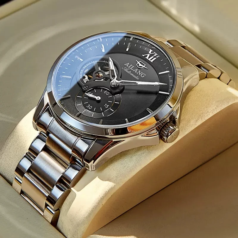 AILANG Mens Watches Top Brand Luxury Stainless Steel Mechanical