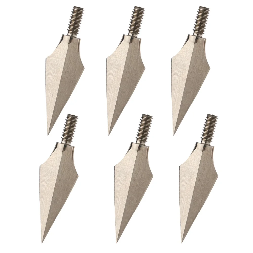 Archery Hunting Broadheads For 6.25 inch Shaft 77 Grain Willow-leaf broad Screw Tips Sharp Screw-In Arrow Heads 6/12/24 pcs archery arrowhead