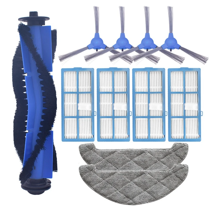 Сменные детали 11 шт. для Proscenic 850T, фотобоковая щетка, ткань для швабры, тряпка для фильтра НЕРА, рулон основной щетки