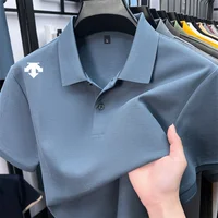 Polo à manches courtes de luxe pour homme en coton mercerisé 100 %, 25 couleurs au choix, T-shirt décontracté et professionnel pour homme 6