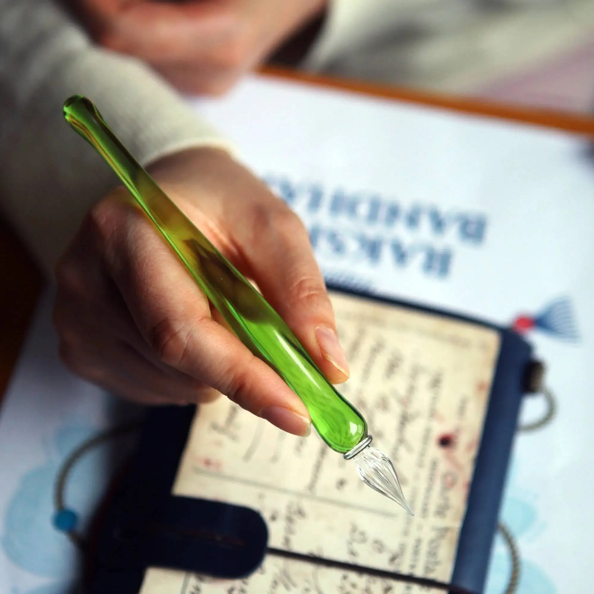 고순도 유리 딥펜, 페인팅펜, 캘리그래피펜