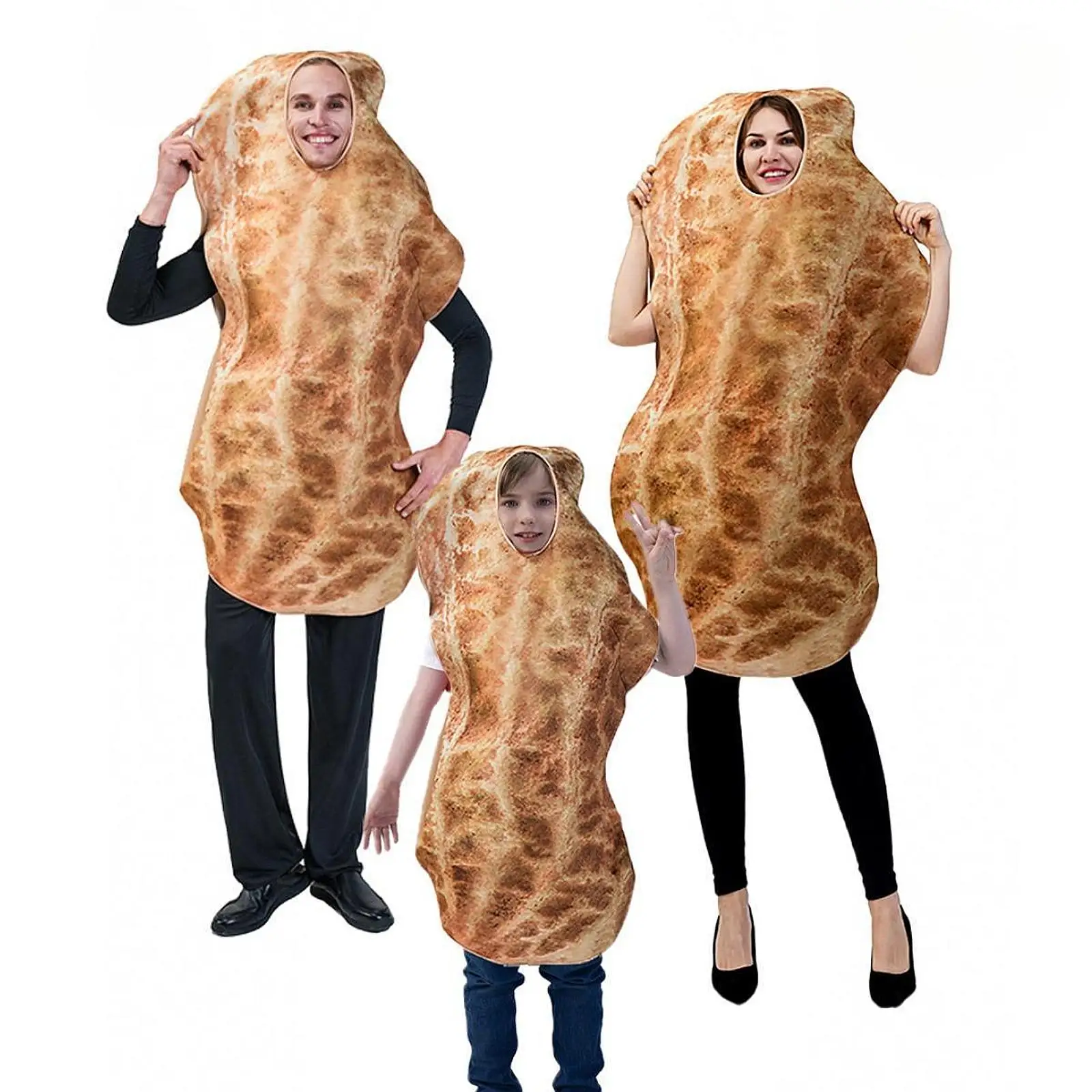 Peanut Costume Outfit for Carnival Theater Stage Themed Parties Role Play