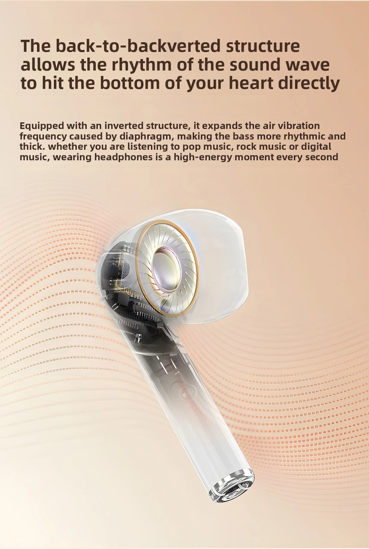 In-ear headphones Stereo TWS wireless Bluetooth headphones call noise reduction