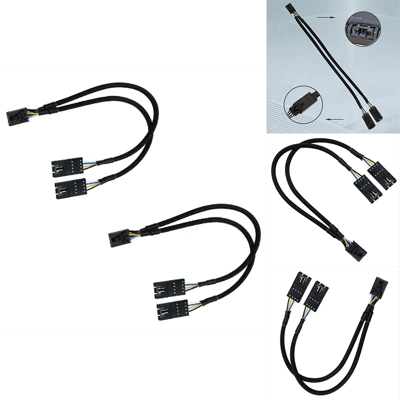 4 Pin Male To Female Fan RGB Splitter Cable For Corsair RGB HUB, Lighting Node Core And ICUE Commander CORE XT 6