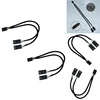 4 Pin Male To Female Fan RGB Splitter Cable For Corsair RGB HUB, Lighting Node Core And ICUE Commander CORE XT 6