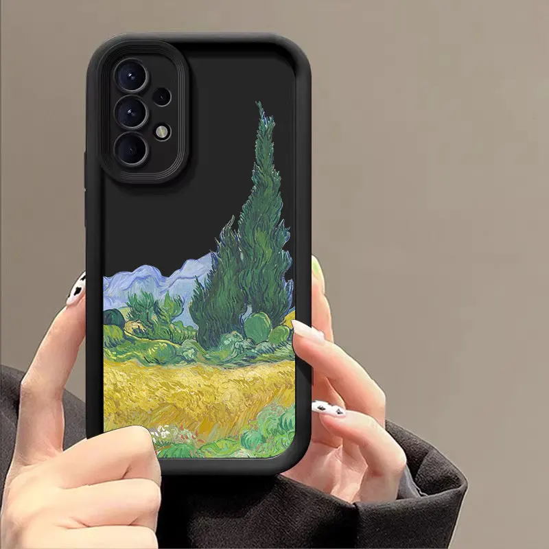 Van Gogh Starry Night Sunflower Art Phone Case