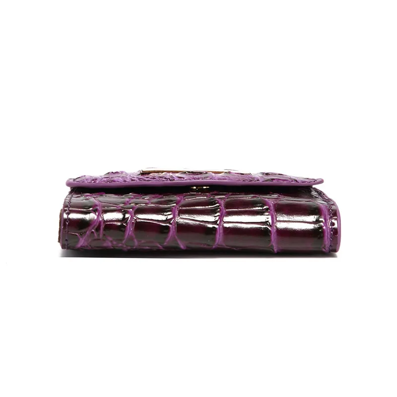 XMESSUN Women New Trendy Crocodile Pattern Short Wallet for Women Fashion Retro High Quality Ladies ID Card Cover Purse Bag