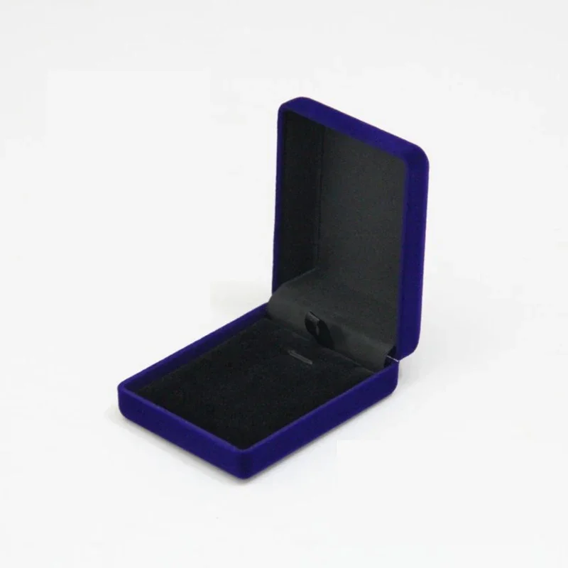 Pendant Necklace Chain Storage Package Gift Box Soft Black Blue/Red/Velvet Casket Long Earrings Jewelry Organizer Box jewelry box,jewelry storage box,jewelry case