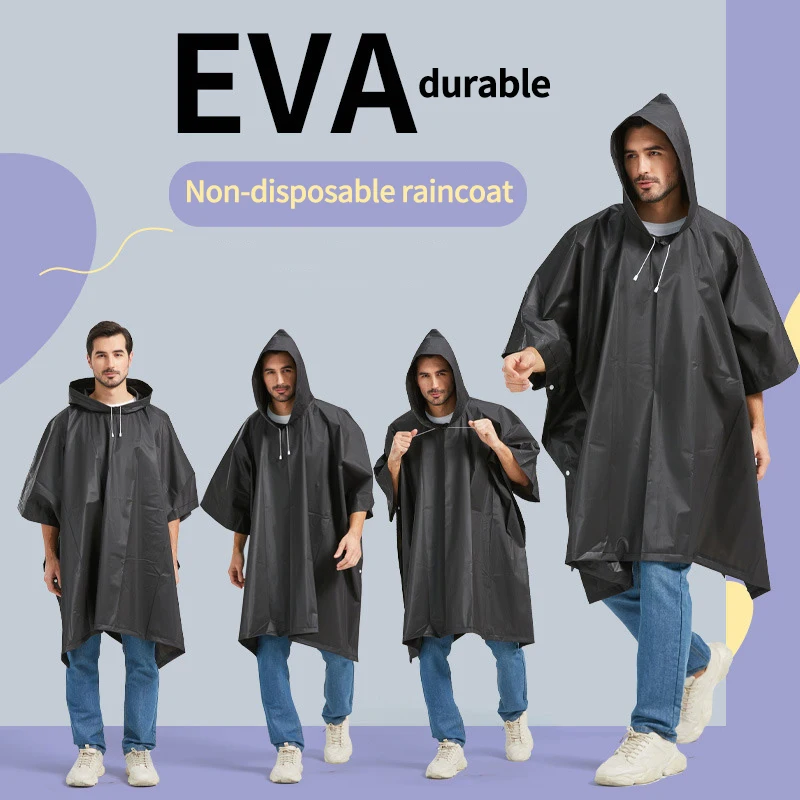 Transparent Windproof Bicycle Motorcycle Raincoat Woman Rain Poncho Impermeable EVA Hiking Raincoats Man Children Adult raincoat poncho
