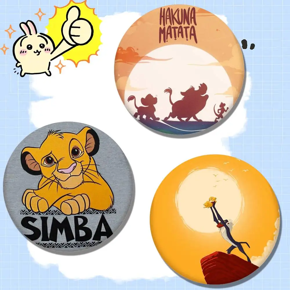 Lion King Inspired Cool Badge and Lapel Pin Set - Unique Brooch and Backpack Decorations