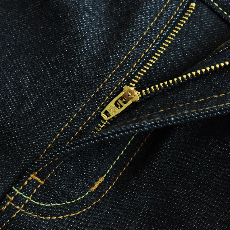 Saucezhan 316XX-18OZ Mens Jeans Selvedge Denim Jeans Raw Denim Straight Thick Autumn and Winter Vintage Jeans Pants 3