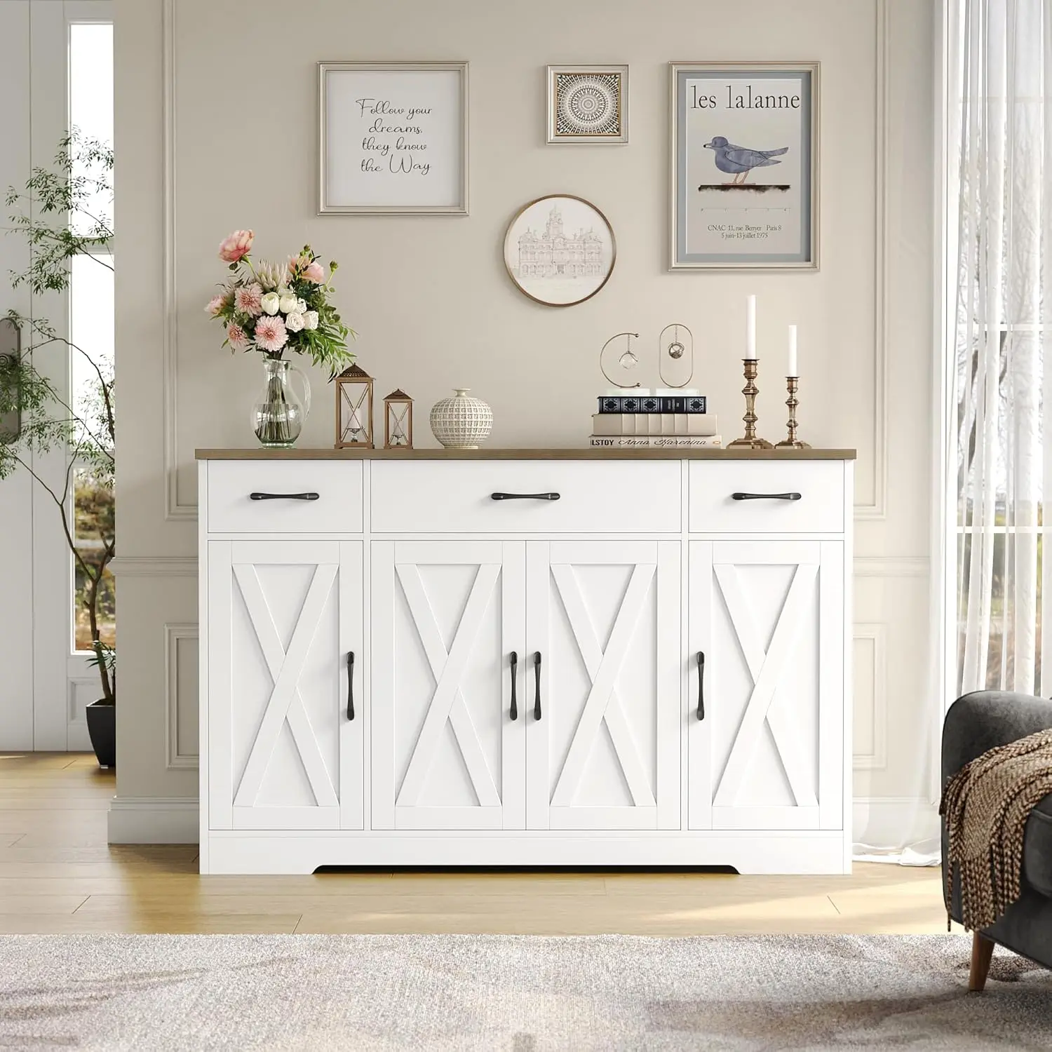 Farmhouse Buffet Cabinet 4