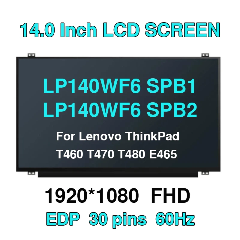 14-0-Laptop-LCD-Screen-LP140WF6-SPB1-SPB2-SPB3-SPB4-SPB6-SPB7-SPB8-For ...