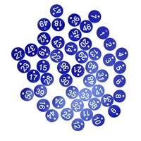 100PCS/Set Numbered Label Numbered Tag for Farm Livestock Beekeeping Husbandry Breeding Supplies1-50 Blue Key Words 2
