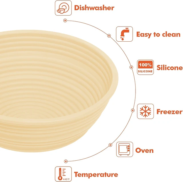  Bread Proofing Baskets - Silicone / Bread Proofing