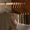 5pcs Aluminum Pants Hangers Non-Slip Multifunctionl Drying Hanger Open Ended Clothes Storage Rack Spave Organizer Hangers 1