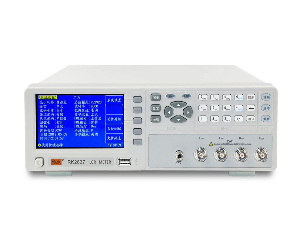 

RK2837 Industrial Desktop Multifunction Precision 100KHz Digital LCR Bridge Tester LCD Display Capacitor Inductor Tester