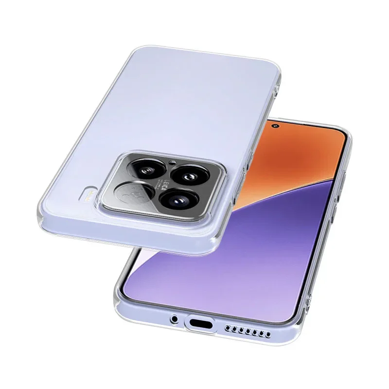 Clear Transparent Soft TPU Phone Case - Simple Slim Design