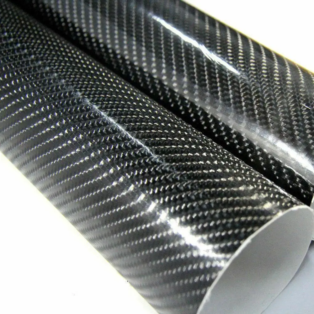 

30cmX152cm High Glossy 7D Carbon Fiber Wrapping Vinyl Film Wrap Sheet Roll Film Stickers Car Motorcycle Styling Accessories