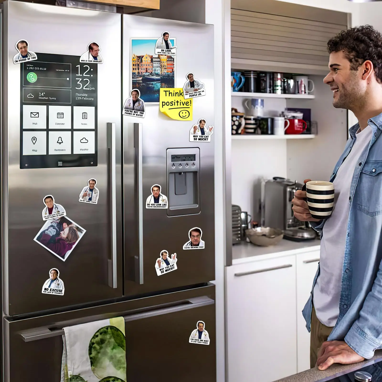 12 Magneti Da Frigorifero Dr. Now – Simpatici E Originali, Decorazione Divertente Per La Cucina